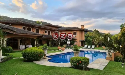 Luxuosa mansão em condomínio à venda em Guarujá-SP, Jardim Acapulco: 5 quartos, 5 suítes, 3 salas, 7 banheiros, 6 vagas, 676m².