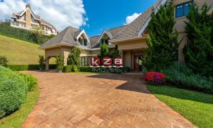 Luxuosa casa de 5 suítes em condomínio fechado - campos do jordão-sp - condomínio recanto do sol - 900m² - 4 vagas