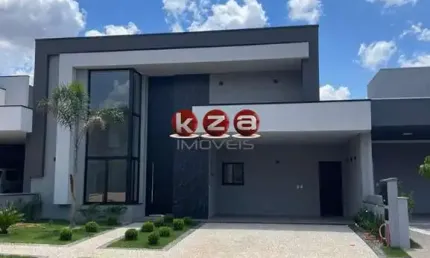 Casa de luxo à venda em Paulínia-SP, Condomínio Residencial Royal Garden: 3 quartos, 3 suítes, 2 salas, 4 vagas de garagem, 186m².