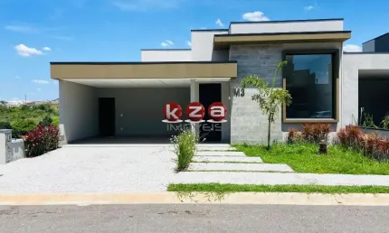 Casa a venda em condomínio exclusivo em Valinhos-SP: 3 quartos, 3 suítes, 2 salas, 5 banheiros, 2 vagas de garagem, 222m².