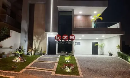 Casa de luxo em condomínio à venda em Valinhos-SP, Condomínio Villa do Sol: 4 suítes, 3 salas, 6 banheiros, 4 vagas de garagem, 285m².