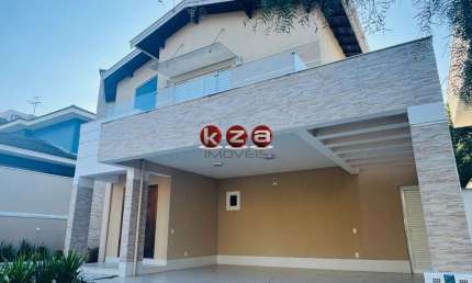 Casa de luxo em condomínio no Jardim Paiquerê, Valinhos-SP: 4 quartos, 4 suítes, 3 salas, 6 banheiros, 4 vagas de garagem, 364m².