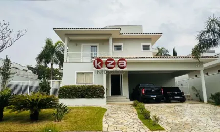 Casa a venda no Condomínio Residencial Querência! Em Valinhos-SP: 4dorm,  3 suítes, 3 salas, gourmet e piscina, 368m² -