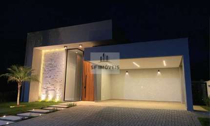 Excelente casa térrea,  à venda, no Alphaville Nova Esplanada 4, 225m², 3 suítes