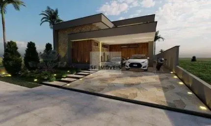 Belíssima casa térrea à venda, 243m², 3 suítes, no alphaville nova esplanada 3
