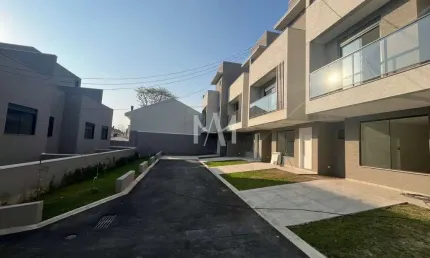Casa em condomínio fechado com 3 quartos à venda na rua luiz leduc, 146, vista alegre, curitiba por r$ 849.900