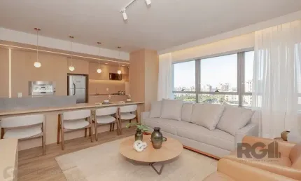 Apto de 1 dormitório com 60m² pronto para morar com 2 vagas e vista panorâmica
