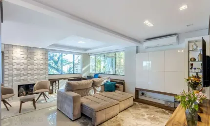 No bairro petrópolis 4 dormitórios, 2 suites, lareira e churrasqueira com 3 vagas