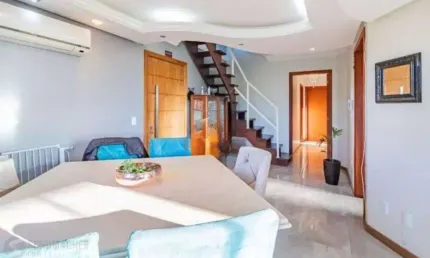 Cobertura semimobiliada 3 quartos com 2 vagas de garagem à venda