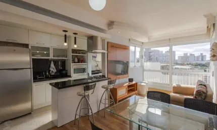 Apartamento de 2 quartos, suíte e 1 vaga garagem bairro azenha em porto alegre