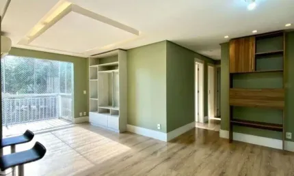 Apartamento com3 dormitórios,1 suíte, semi mobliado e com vaga
