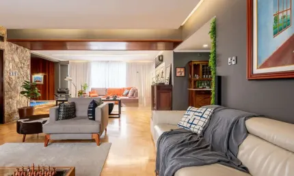 Apartamento com 295m² e 3 dormitórios, 1 suíte, 2 vagas individuais, no bairro independência