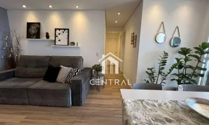 Apartamento com 3 dormitórios à venda, 81 m² - condomínio the gate - jardim flor da montanha - guarulhos/sp