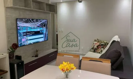 Apartamento com 3 dormitórios para alugar, 80 m² por r$ 2.800/mês - jardim nova manchester - sorocaba/sp