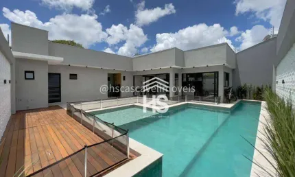 Casa mobiliada com piscina em final de rua no Bairro Tropical