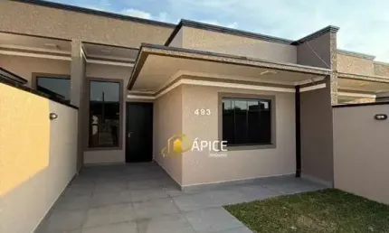 Casa nova com suíte e espaço gourmet no bairro Estados em Fazenda Rio Grande