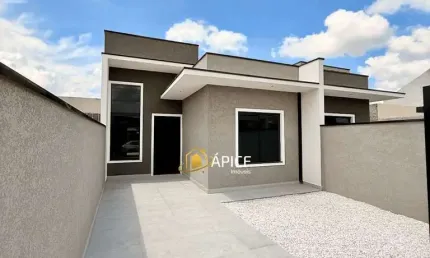 Casa com suíte e pé direito alto no bairro Eucaliptos em Fazenda Rio Grande
