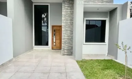 Casa nova com suíte no bairro Nações em Fazenda Rio Grande – 3 quartos