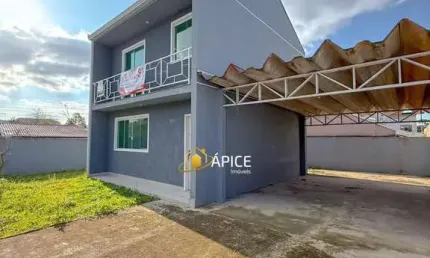 Sobrado com 2 suítes e 4 vagas no bairro eucaliptos, fazenda rio grande