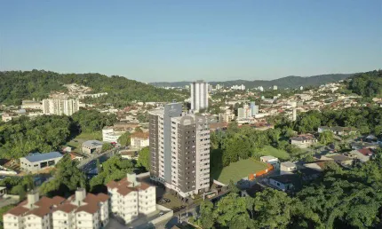 Apartamento com 2 dormitórios à venda, 54 m² por R$ 375.000,00 - Água Verde - Blumenau/SC