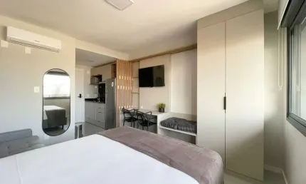 Loft de 26 m² no skyline parque moinhos - 15º andar.