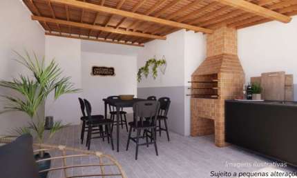Lindo Sobrado de Condominio com 130 metros - 2 suites espaço Gourmeth