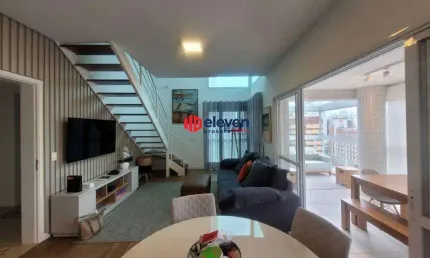 Apartamento duplex à venda, 2 quartos, 2 suítes, 2 vagas, gonzaga - santos/sp