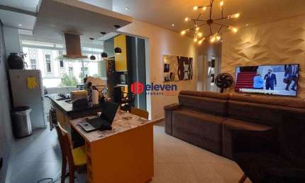 Apartamento com 2 quartos à venda na Rua Euclides da Cunha, Pompéia, Santos