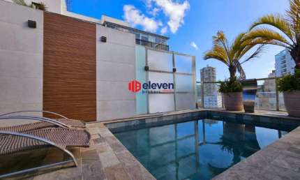 Cobertura à venda e permuta com Vista Mar, 289m², Ponta da Praia- Santos/SP.