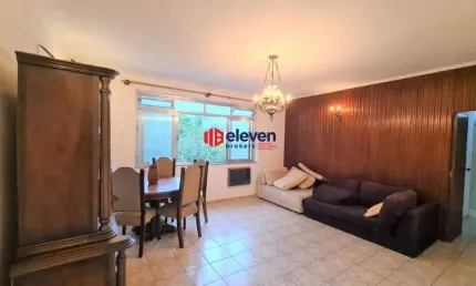 Apartamento à venda, 03 dormitórios, ótima localização no boqueirão, santos-sp