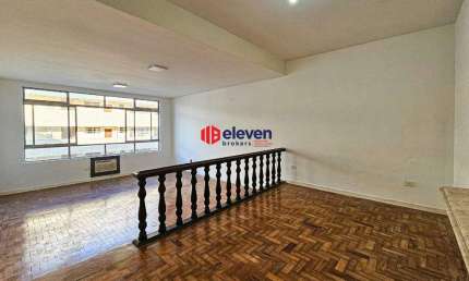 Amplo e clássico apartamento frente mar com 3 dormitórios, na Pompeia, Santos-SP