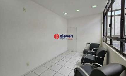 Sala comercial para alugar na Avenida Senador Pinheiro Machado, Marapé, Santos