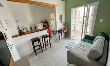 Apartamento com 1 quarto à venda na Avenida Bartholomeu De Gusmão, Embaré, Santos