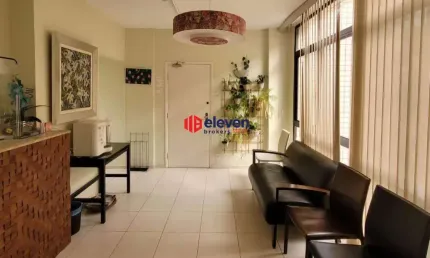Sala comercial mobiliada e equipada à venda no gonzaga, santos