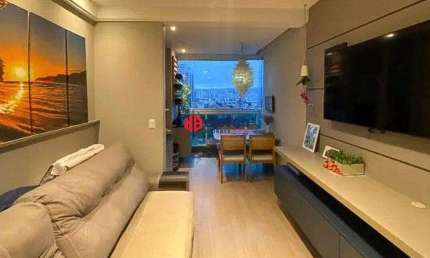 Apartamento Exclusivo com 2 Suítes e Vista para o Mar na Ponta da Praia - 2 Vagas e Churrasqueira