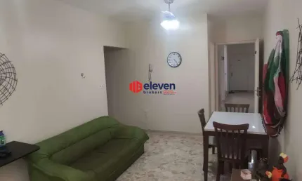 Apartamento à venda, 1 quarto, 1 vaga, gonzaga - santos/sp
