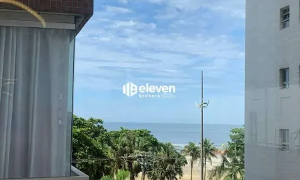 Lindo apartamento 2 dormitórios c/ suite - PORTEIRA FECHADA VISTA MAR - GONZAGA