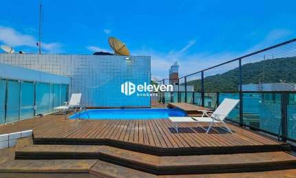 Cobertura duplex 4 Dormitórios, Vista mar, no Guarujá, 468 m²