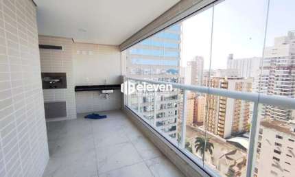 Apartamento com 3 quartos para alugar na Avenida Ana Costa, Gonzaga, Santos