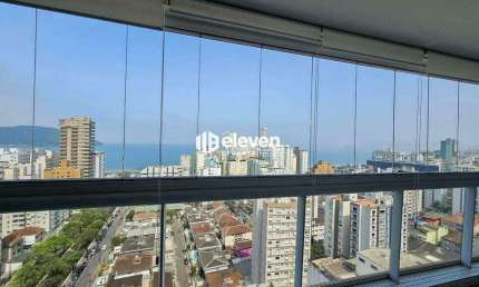 Para Locação – Apartamento 3 Quartos, Vista ao Mar, na Aparecida, 144 m²