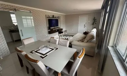 Apartamento venda 02 dormitórios + dependência completa | 116m² | reformado | boqueirão | santos