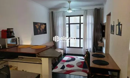 Apartamento FLAT Venda 01 Dormitório | 40m² | Mobiliado | 1 Vaga | Frente Mar | Itararé | São Vicente