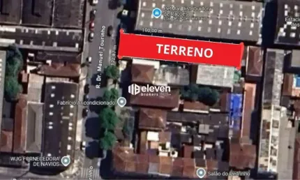 Terreno à venda na Rua Doutor Manoel Tourinho, Macuco, Santos