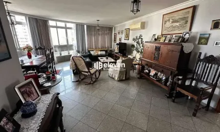 Apartamento venda 03 dormitórios (1 suíte) | 221m² | 50m da praia | gonzaga | santos