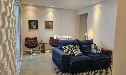 Apartamento alto padrão com 3 suítes à venda no embaré – 129m², varanda gourmet e closet