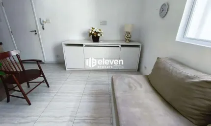 Apartamento mobiliado para venda, 1 quadra da praia no boqueirão!