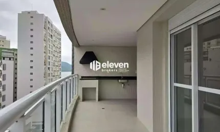 Apartamento novo com 3 suítes e varanda com churrasqueira – nunca habitado | próximo à praia – santos/sp