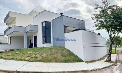 Belíssima casa de esquina recém-construída de 167,50 m² para venda no Condomínio Terras do Vale em Caçapava.