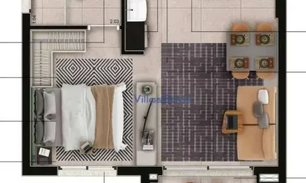 OPORTUNIDADE!! Apartamento com 1 dormitório à venda, 33 m² por R$ 450.000 - Jardim Esplanada II - São José dos Campos/SP