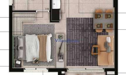 OPORTUNIDADE!! Apartamento com 1 dormitório à venda, 33 m² por R$ 445.000 - Jardim Esplanada II - São José dos Campos/SP
